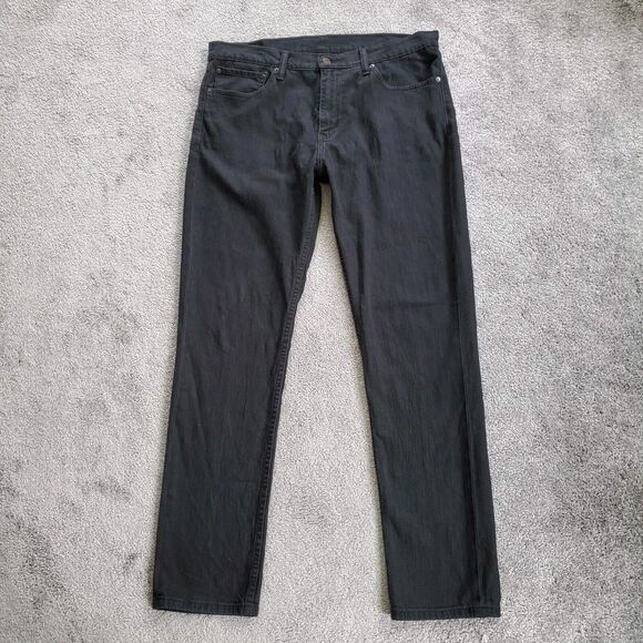 Levis 511 Jeans Mens 36x32 black Slim Straight Stretch Denim - Picture 2 of 14